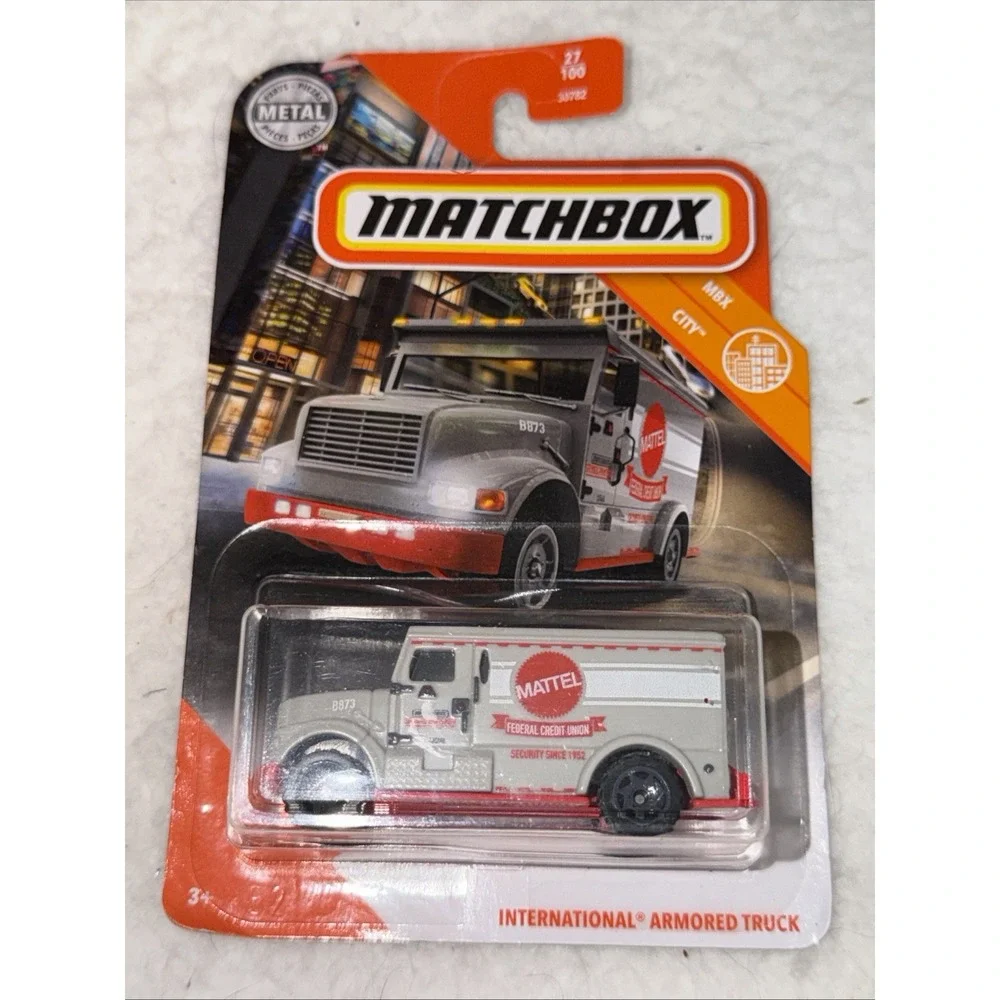 Matchbox International Armored Truck Mattel Federal Credit Union Grey 27/100
